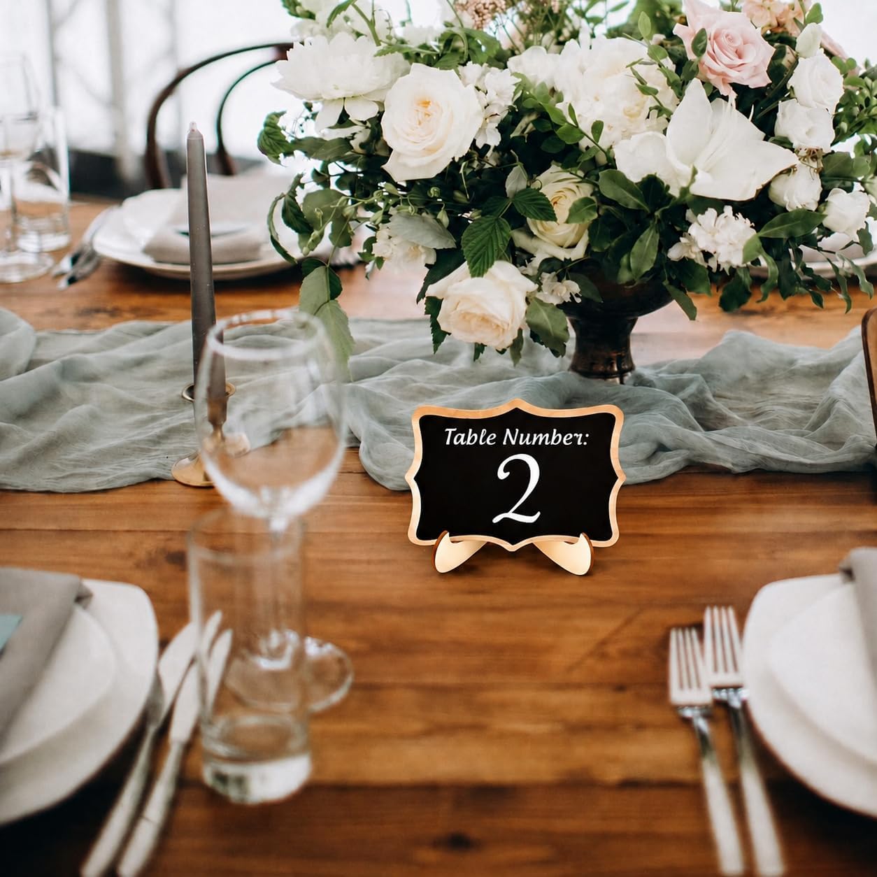Small Chalk Board for wedding, birthday table decor, party table decor
